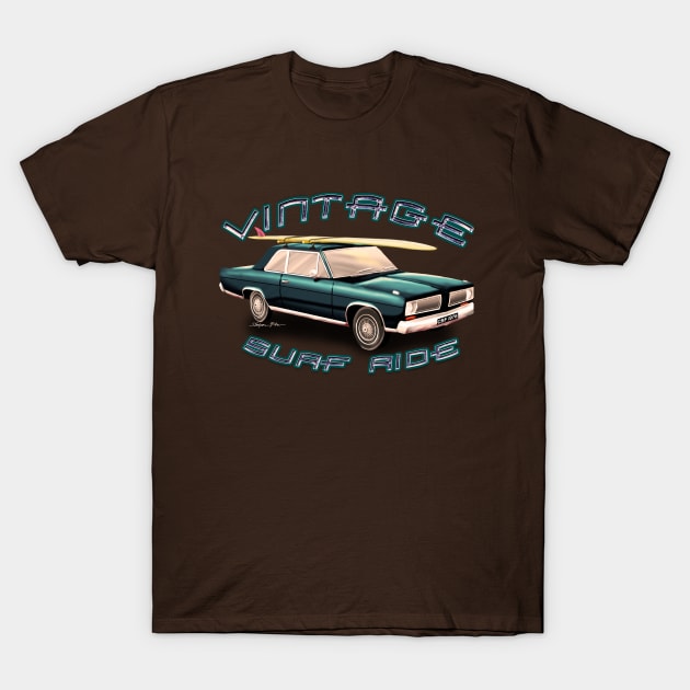 Vintage Surf Ride Valiant T-Shirt by StephenBibbArt